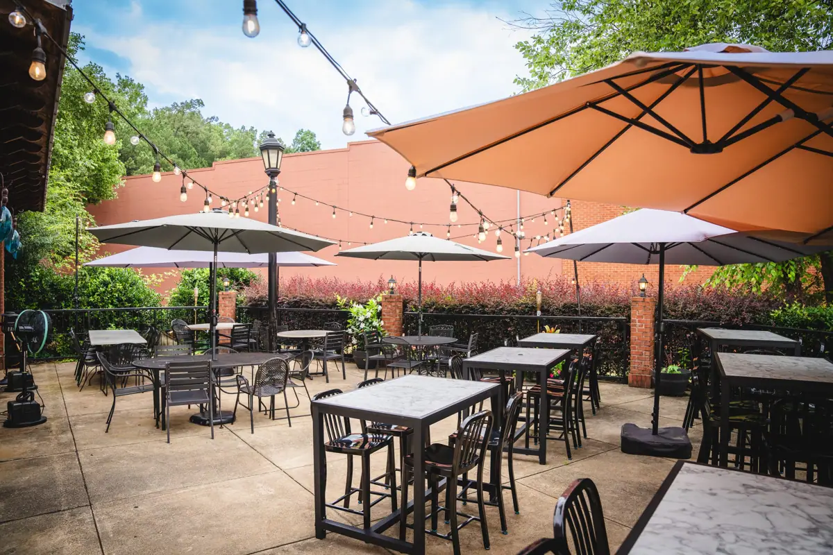 The patio at Coleman Village